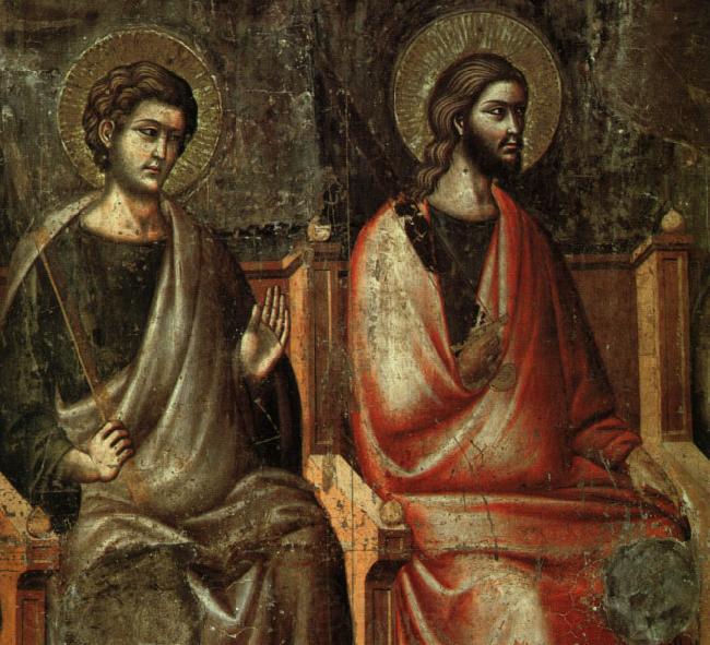 CAVALLINI, Pietro The Last Judgement (detail of the Apostles) fg Spain oil painting art